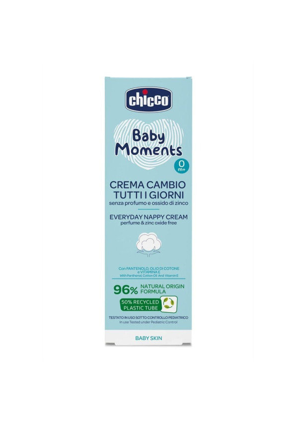 Chicco Крем захисний під підгузок з пантенолом Baby Moments 100 мл