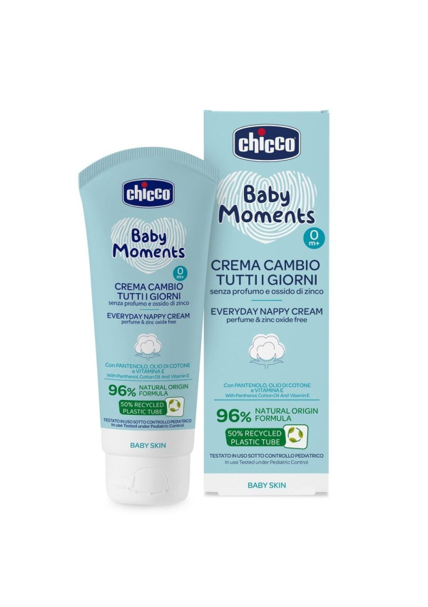 Chicco Крем захисний під підгузок з пантенолом Baby Moments 100 мл