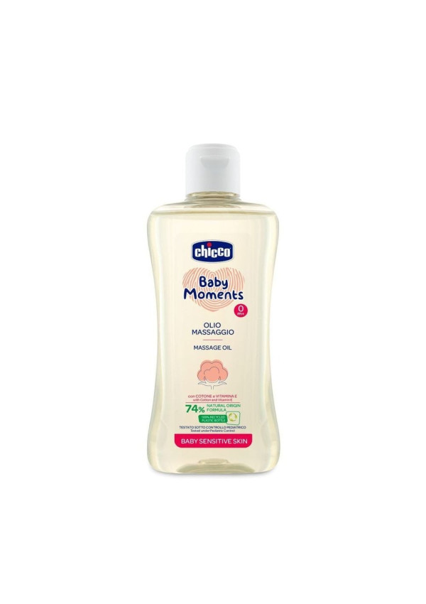 Chicco Олія для масажу Baby Moments для чутливої шкіри 200 мл