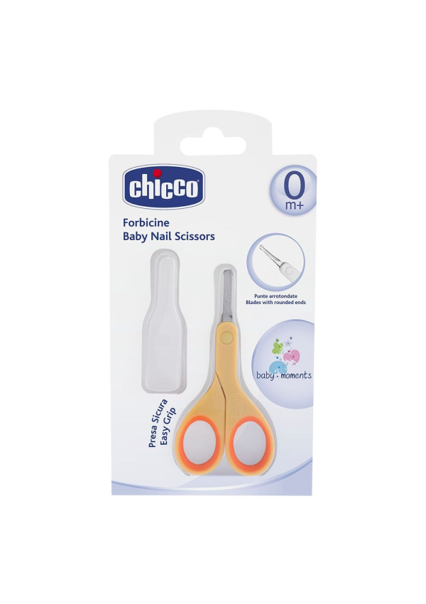 Chicco Ножиці дитячі з ковпачком помаранчеві