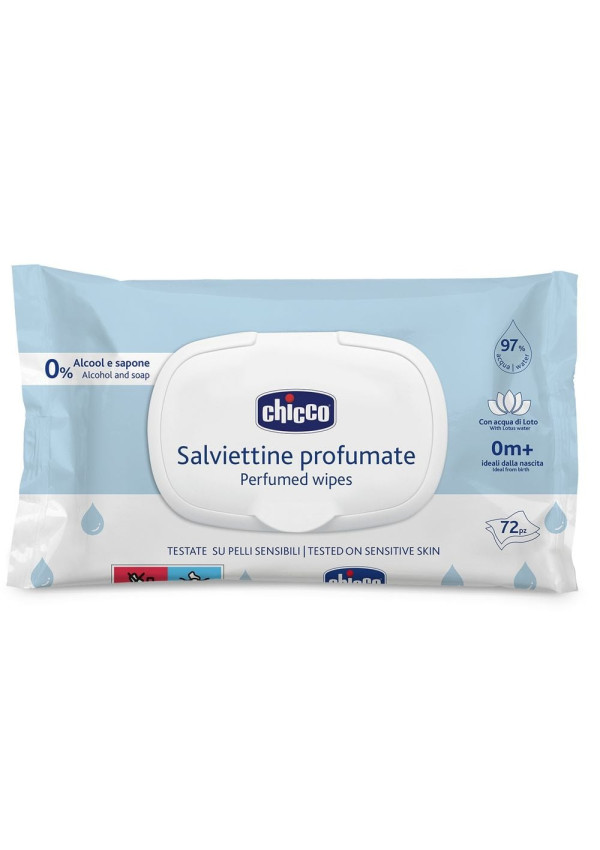 Chicco Вологі серветки з екстрактом лотоса 72 шт.