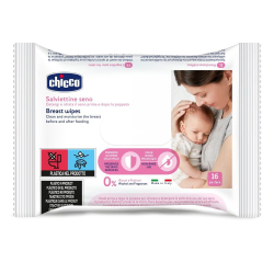 Chicco Серветки очищаючі для гігієни грудей, 16 шт.
