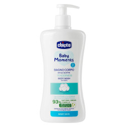 Chicco Гель для купання з екстрактом бавовни та гліцерином Baby Moments "Без сліз" 500 мл