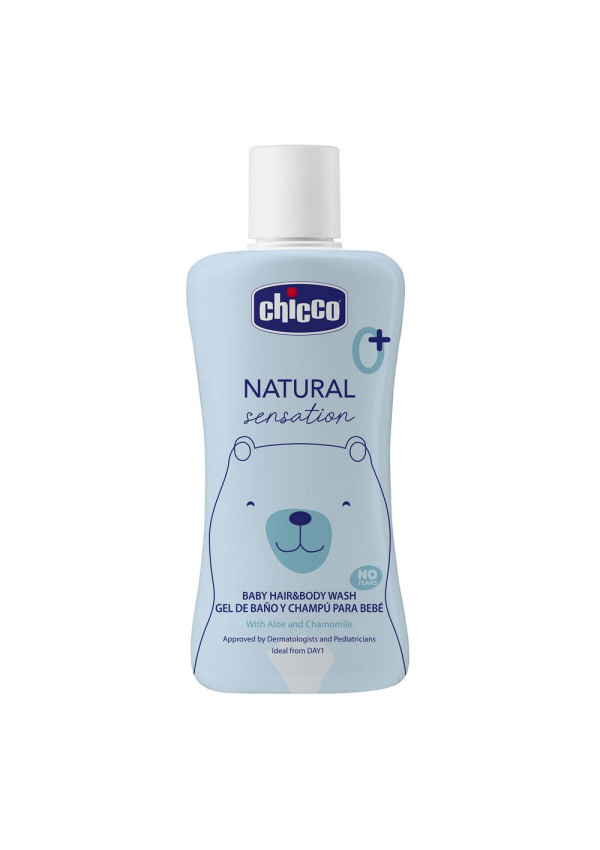 Chicco Гель-шампунь для тіла та волосся з алое та ромашкою Natural Sensation "Без сліз" 200 мл