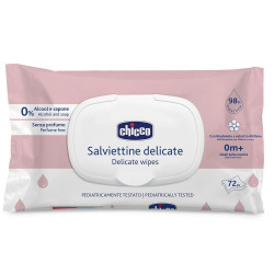 Chicco Вологі серветки з бісабололом та екстрактом мальви 72 шт.
