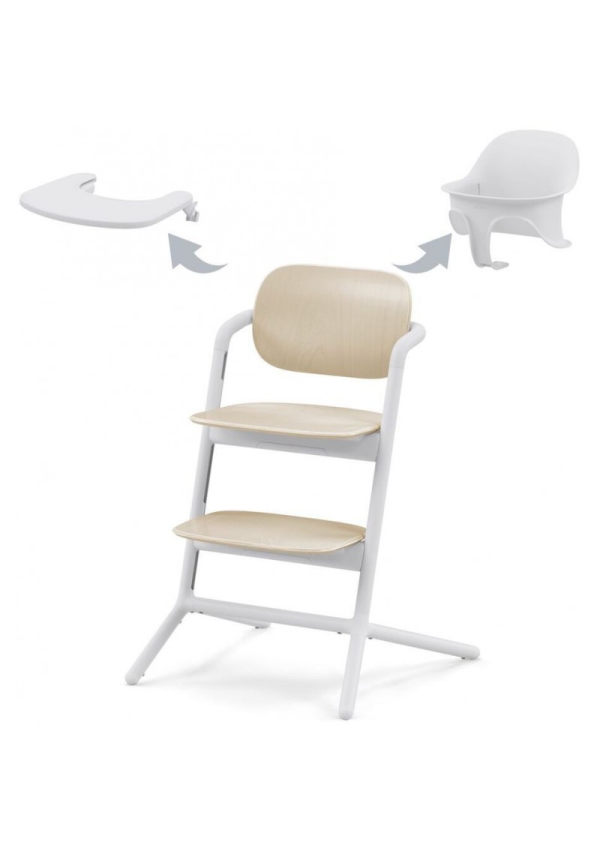 Cybex Lemo sand white стільчик для годування 3 в 1