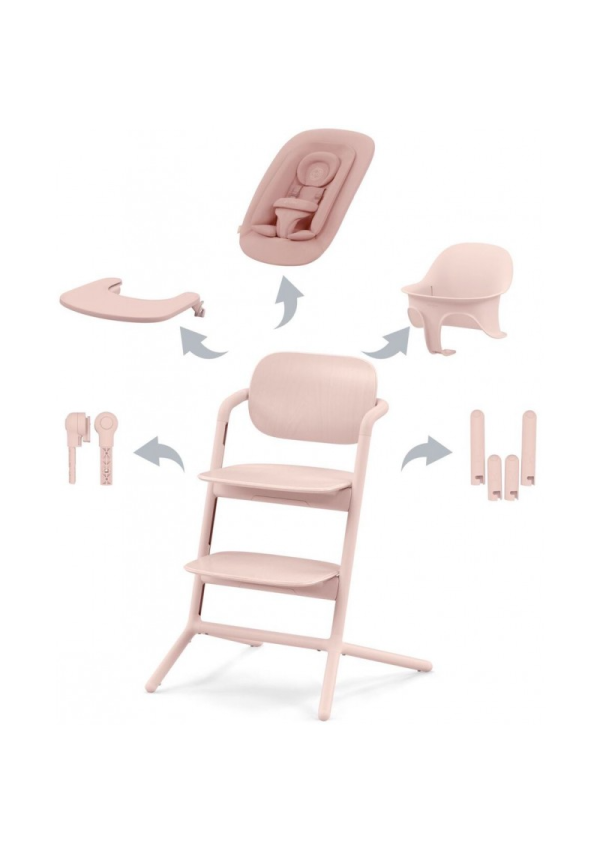 Cybex Lemo pearl pink стільчик для годування 4 в 1