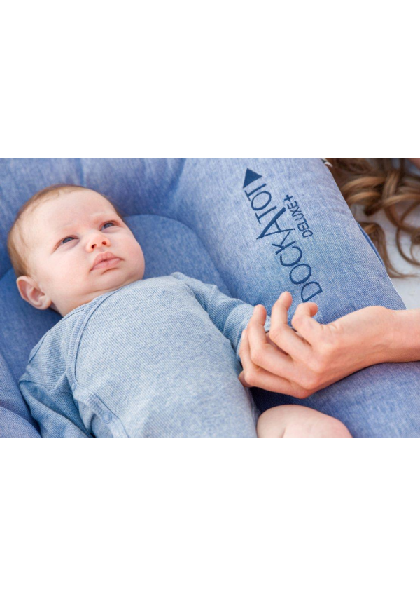 КОКОН Dockatot DELUXE+ (0-8M) INDIGO CHAMBRAY