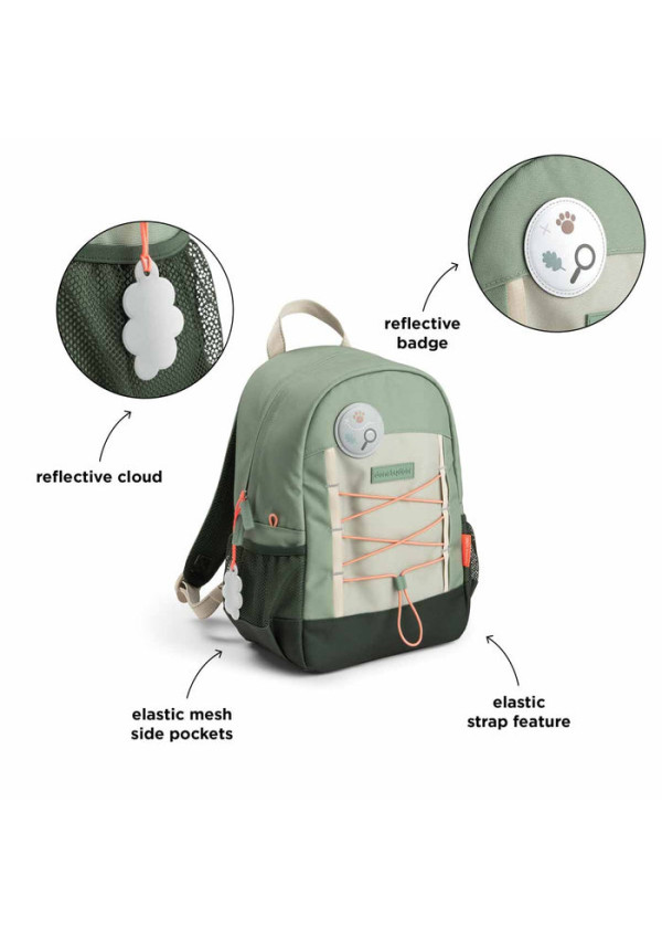 DoneByDeer Рюкзак Junior Tiny Trails (13 л), зелений