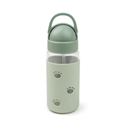 DoneByDeer Пляшка з трубочкою Easy-grip Elphee Зелена 350мл