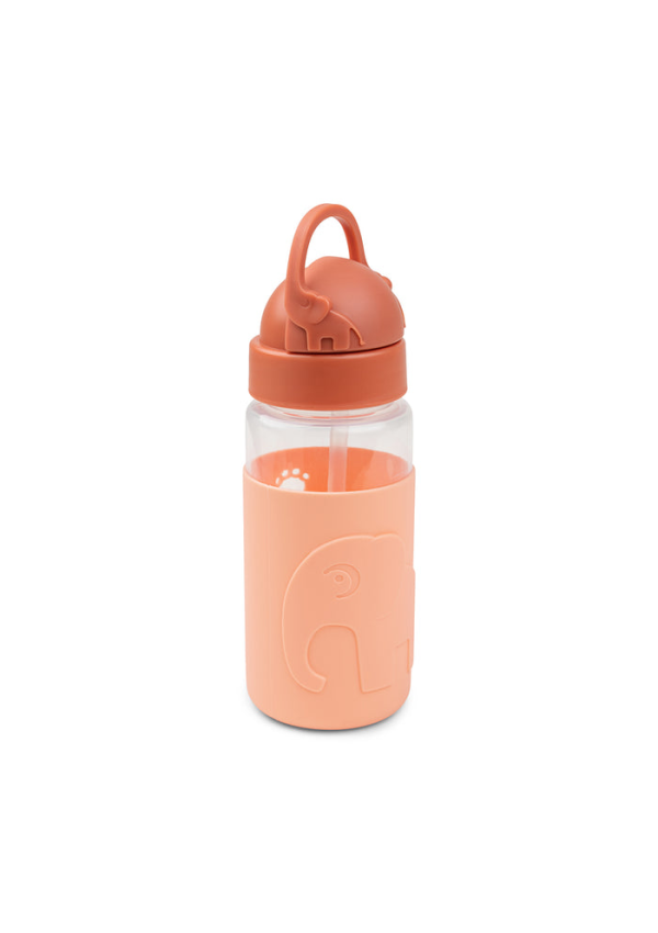 DoneByDeer Пляшка з трубочкою Easy-grip Elphee Папайя 350мл