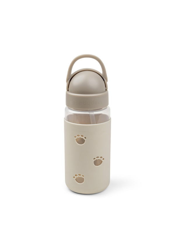 DoneByDeer Пляшка з трубочкою Easy-grip Elphee Пісочна 350мл