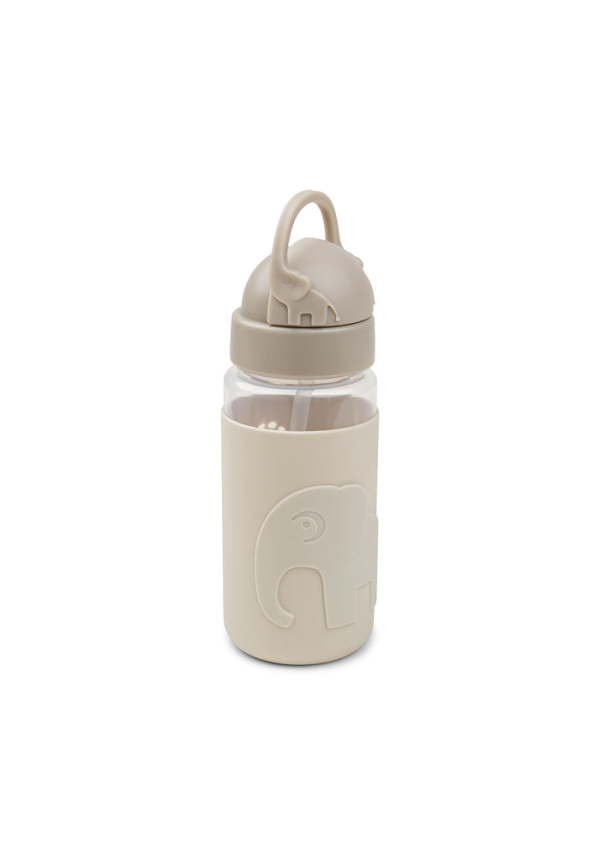DoneByDeer Пляшка з трубочкою Easy-grip Elphee Пісочна 350мл