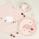 DoneByDeer Нагрудник Pull-over Tiny Farm, пудровий