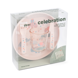 DoneByDeer Набір посуду Foodie Celebration пудровий, 4 предмети