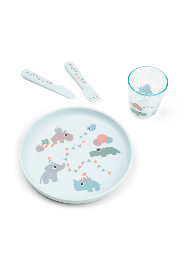 DoneByDeer Набір посуду Foodie Celebration блакитний