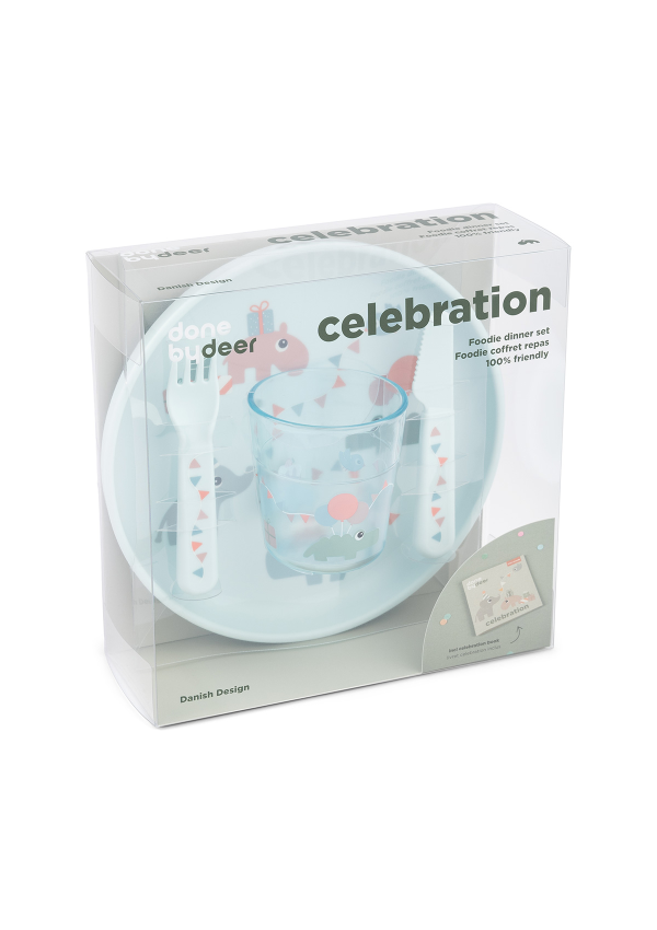 DoneByDeer Набір посуду Foodie Celebration блакитний