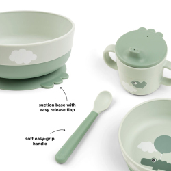 DoneByDeer Перший набір для їжі Foodie Happy Clouds Зелений