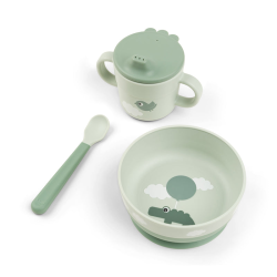 DoneByDeer Перший набір для їжі Foodie Happy Clouds Зелений