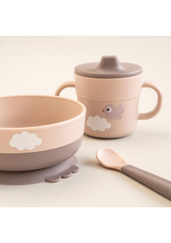 DoneByDeer Перший набір для їжі Foodie Happy Clouds Пудра