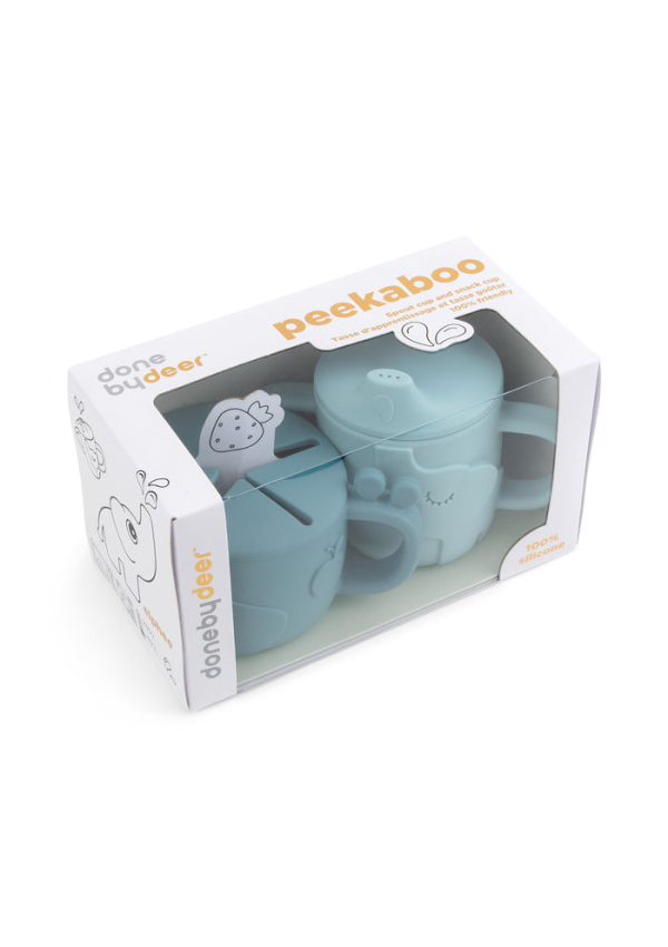 DoneByDeer Набір чашок зі спотиком Peekaboo Deer Friends Синій
