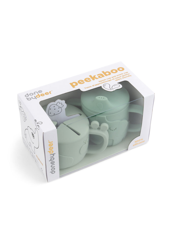 DoneByDeer Набір чашок зі спотиком Peekaboo Deer Friends Зелений