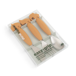 DoneByDeer Набір столових приборів Easy-grip Deer Friends Гірчичний