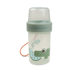 DoneByDeer Контейнер для перекусів To-go Croco Зелений