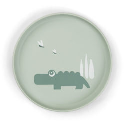 DoneByDeer Тарілка Foodie Croco Зелена