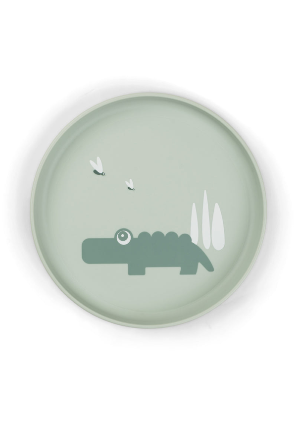 DoneByDeer Тарілка Foodie Croco Зелена