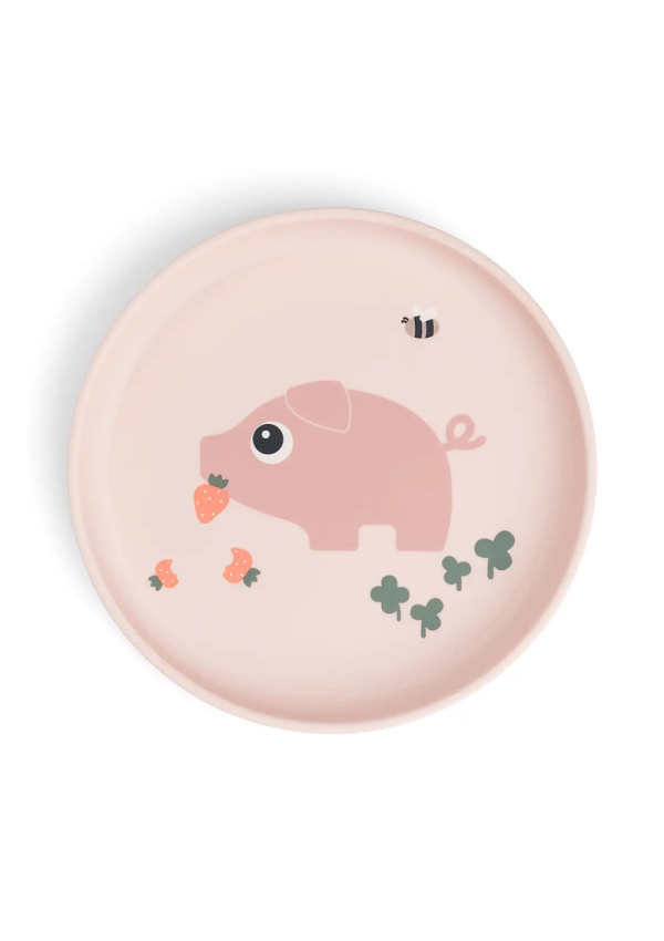 DoneByDeer Тарілка Foodie Tiny farm Пудра