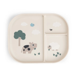 DoneByDeer Тарілка для перекусів Tiny farm Пісок