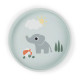 DoneByDeer Силіконова тарілка Stick&Stay Playground, блакитний