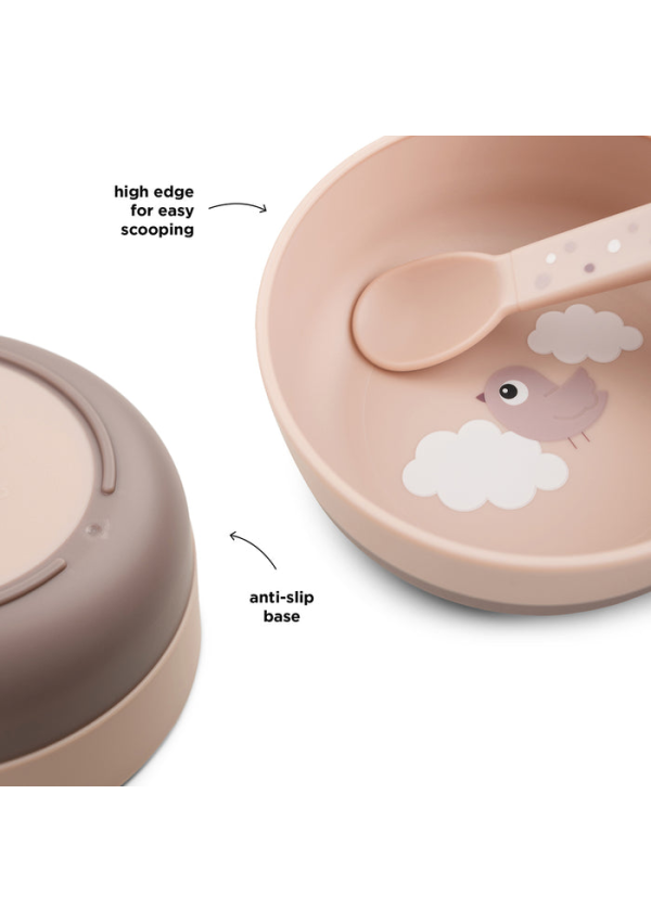 DoneByDeer Миска Foodie Happy Clouds Пудра