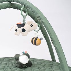 DoneByDeer Ігровий килимок‑розвивайка Tiny Farm Зелений