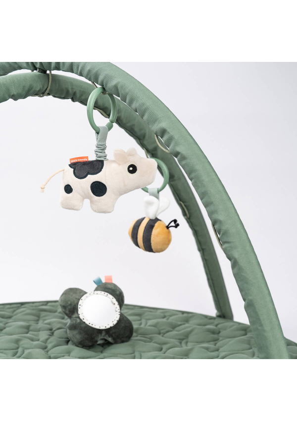 DoneByDeer Ігровий килимок‑розвивайка Tiny Farm Зелений