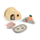 DoneByDeer Ігровий набір Tiny Farm Pigee, 10 дерев’яних фігурок