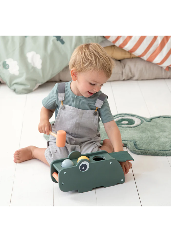 DoneByDeer Дерев’яна стукалка Croco зелена