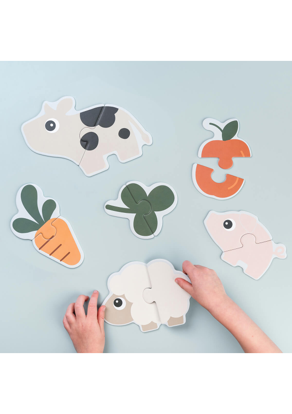 DoneByDeer Набір перших парних пазлів Tiny Farm