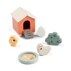 DoneByDeer Ігровий набір Tiny Farm Clucky мікс кольорів