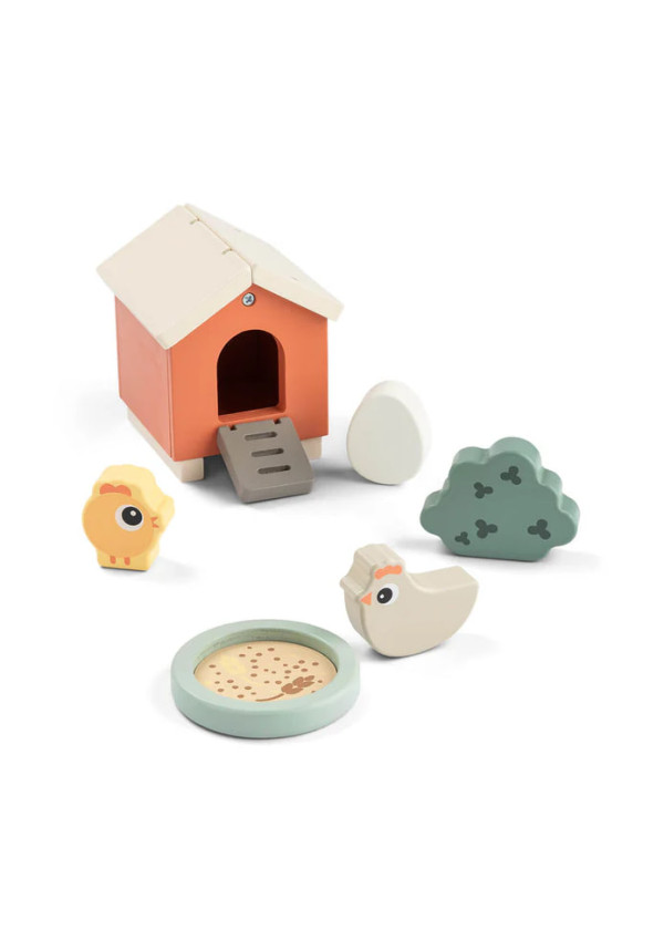 DoneByDeer Ігровий набір Tiny Farm Clucky мікс кольорів