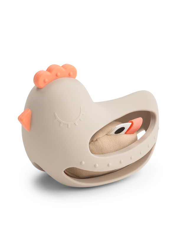 DoneByDeer Сенсорний брязкальце‑гризунець Clucky Піщаний.