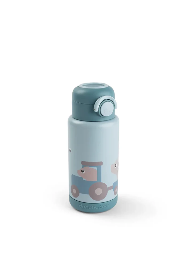 DoneByDeer Термос пляшечка Tiny farm Blue 340 ml