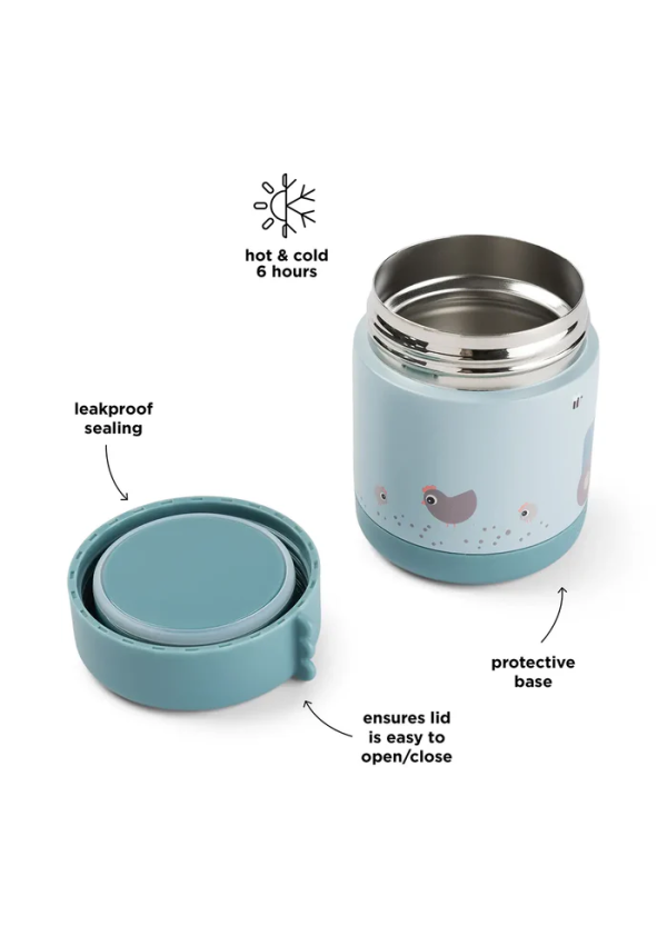 DoneByDeer Термо бокс Tiny farm Blue 300 ml