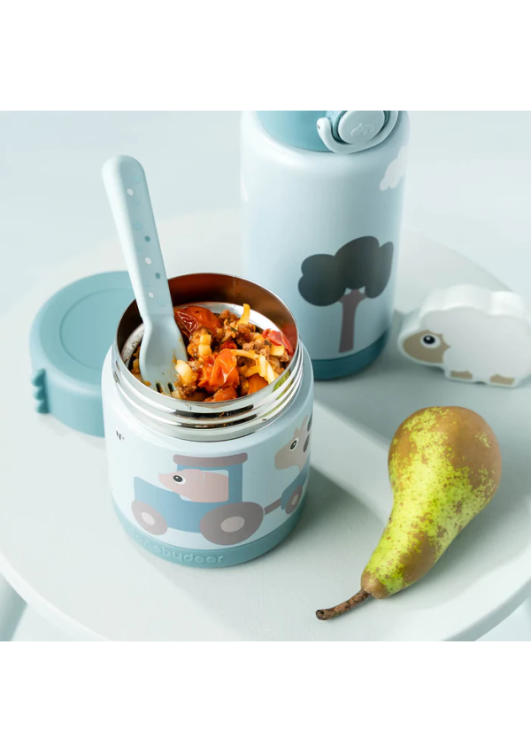 DoneByDeer Термо бокс Tiny farm Blue 300 ml