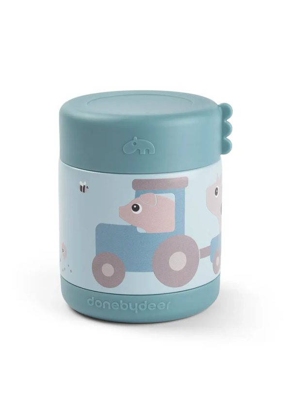 DoneByDeer Термо бокс Tiny farm Blue 300 ml