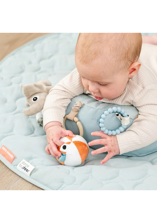 DoneByDeer Подушка активності для викладання на животик Playground, синій