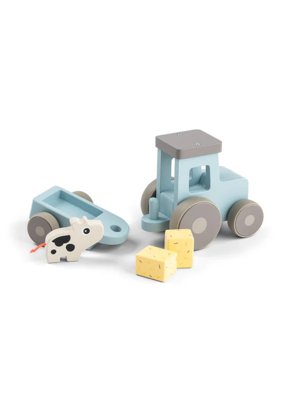 DoneByDeer Трактор Tiny Farm Dotti синій