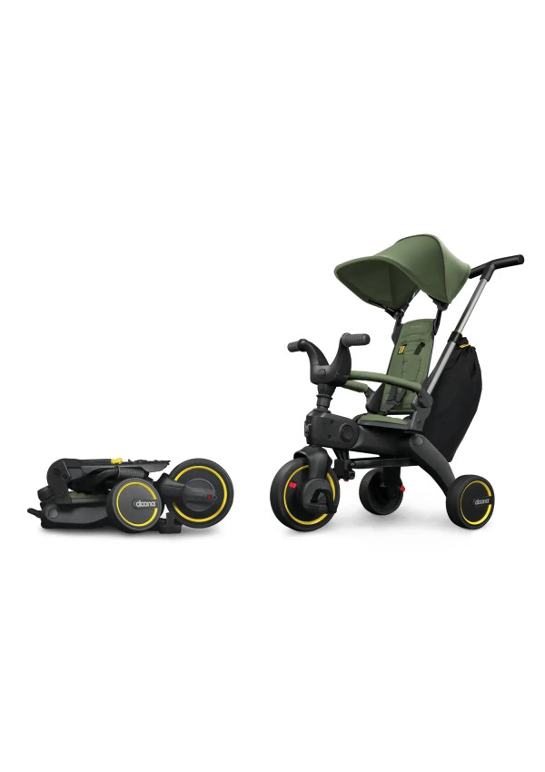Складний триколісний велосипед Doona Liki Trike S3 - Desert Green