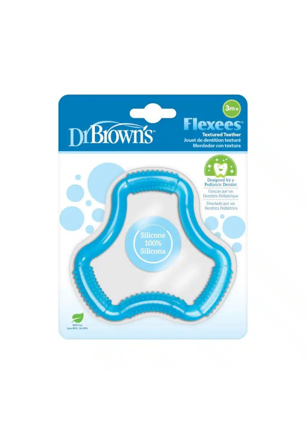 Dr. Browns Прорізувач для зубів ергономічний, колір блакитний
